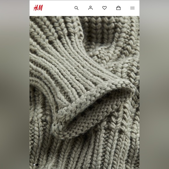 H&M Chunky Knit Turtleneck Sweater - Picture 7 of 7